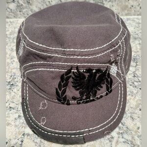 Cremieux Jeans Cap Distressed Grey & Black. S/M Size.